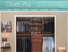 Tablet Screenshot of closetsplus.com